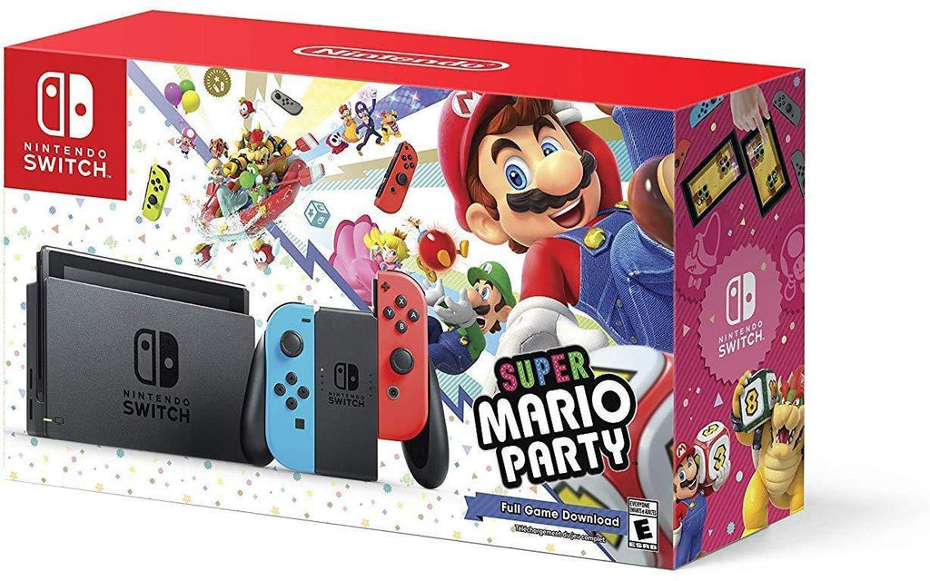 Nintendo Switch w/ Super Mario Party (Full Game Download) - Bundle Edition - USED